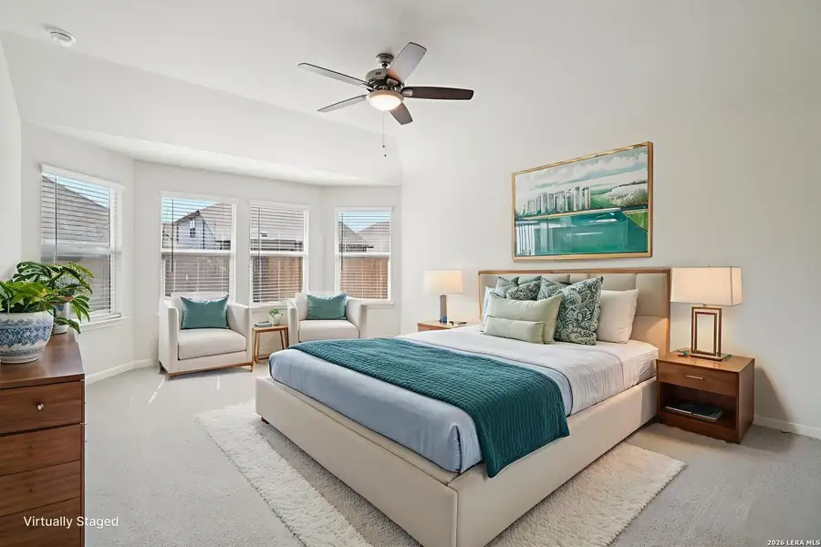 Furnished interior view inside a new home in Estancia Ranch - Classic Series, San Antonio (Image 15).