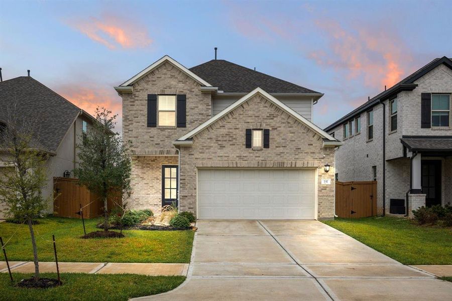 Welcome home to 737 Lake Lacosta Drive located on a quiet cul-de-sac street in Sunterra and zoned to Katy ISD! This stunning home has lovely curb appeal, a well-manicured lawn, beautiful landscaping, brick elevation, dark stained front door with glass detailing, covered front porch, traditional style, dark stained shutters, beautiful outdoor lanterns and a double wide driveway!