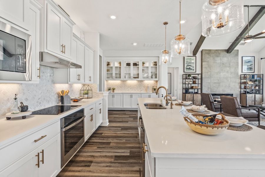 Furnished interior view inside a new home in Sweetwater, Austin (Image 11).