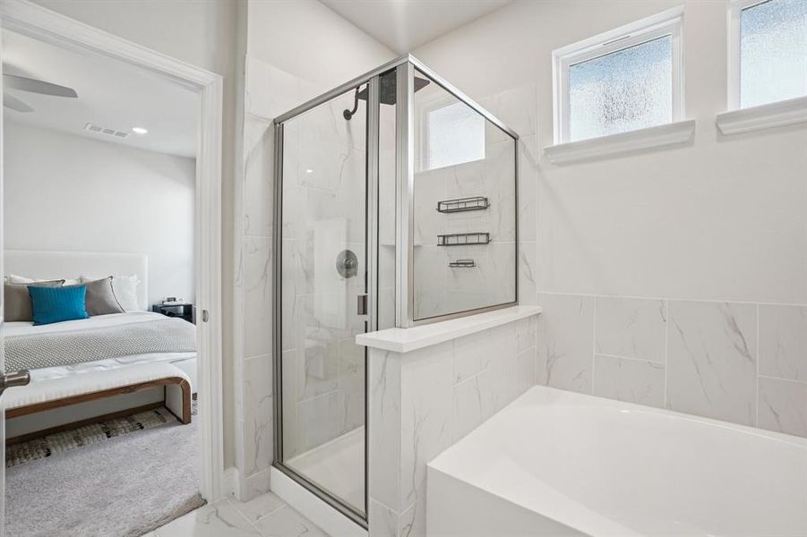 Furnished interior view inside a new home in Symmetry 37s, Frisco (Image 13).