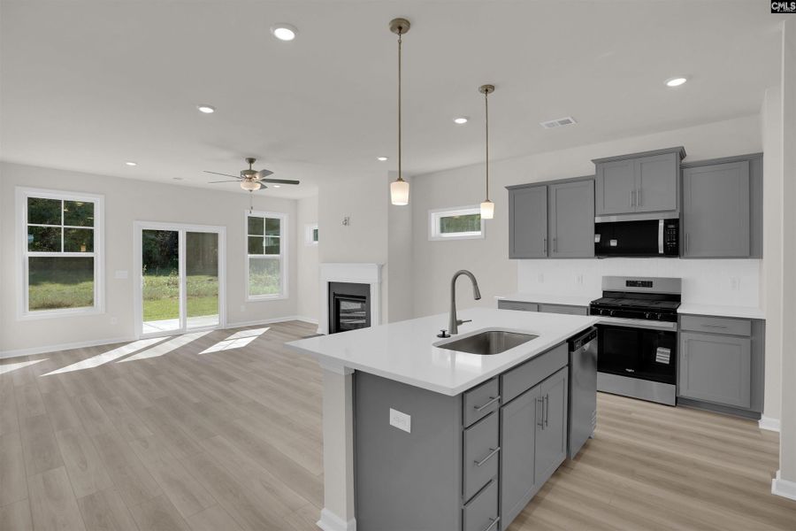 Furnished interior view inside a new home in Rolling Hills, Prosperity (Image 9).