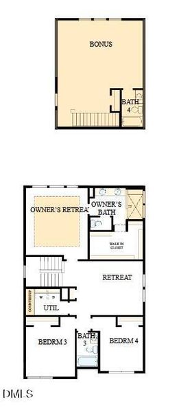 Second floor layout Second floor layout