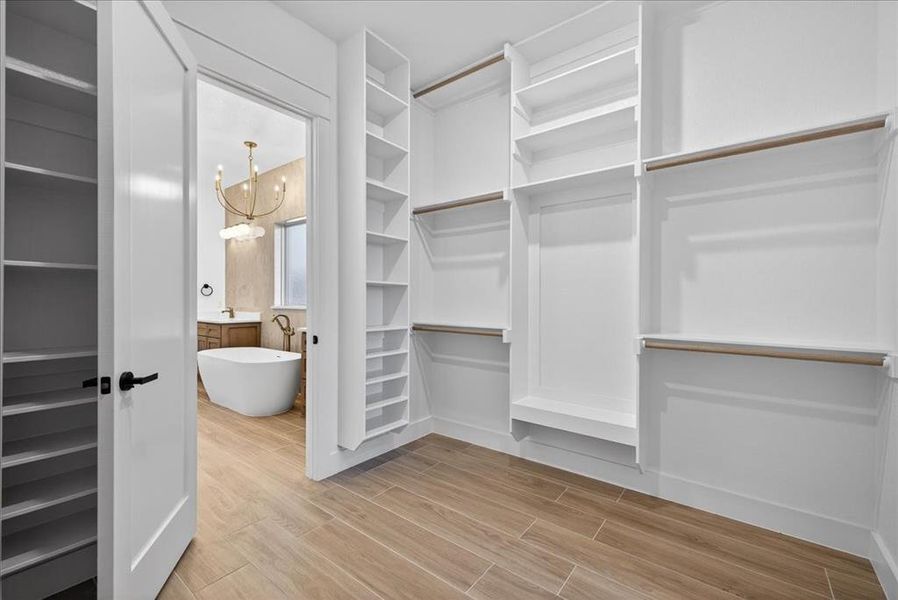 Primary closet