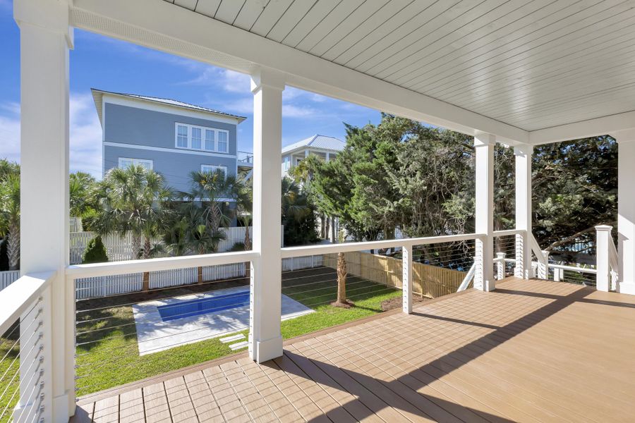 Exterior details and patio area of a home in , Isle Of Palms (Image 3).