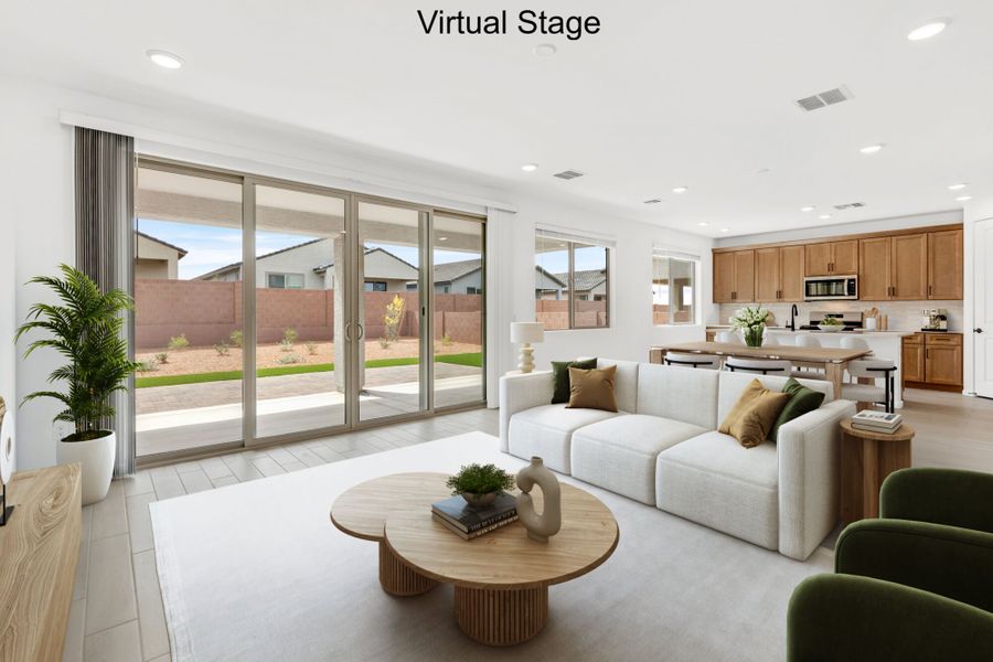 Furnished interior view inside a new home in Oasis At Rocking K, Vail (Image 4).