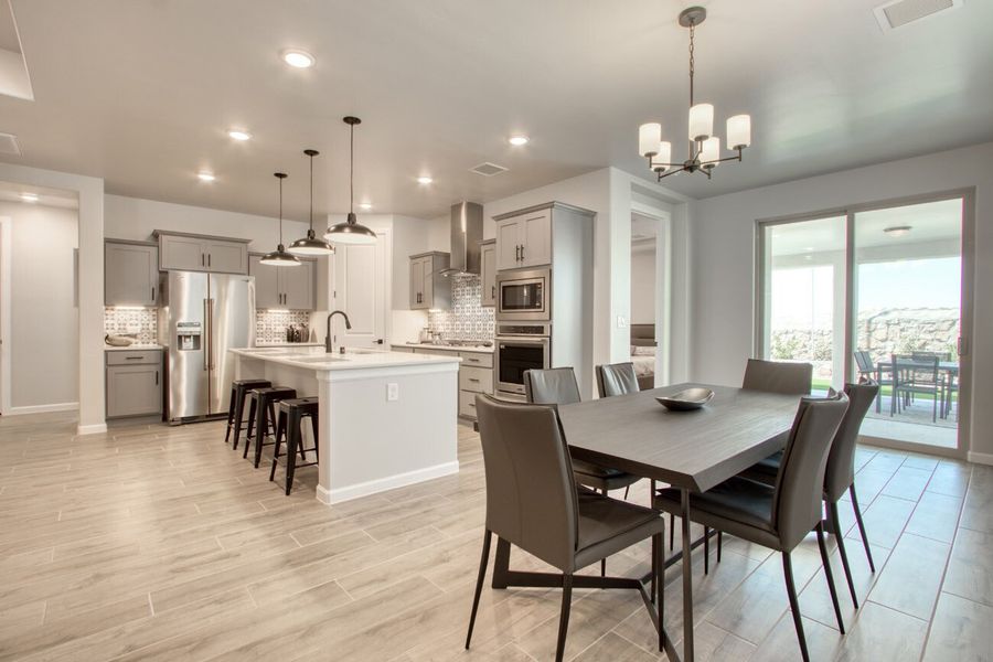 Representative furnished interior of a home built from the Sage by Hakes Brothers in Hillside Park, El Paso (Image 25).