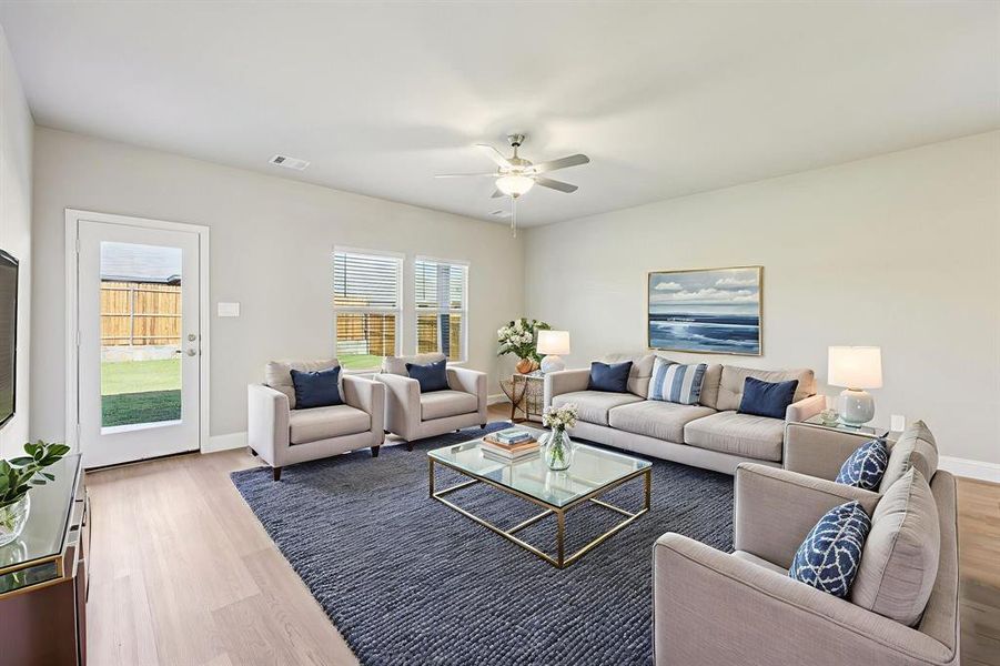 Furnished interior view inside a new home in Westmoor, Sherman (Image 7). Furnished interior view inside a new home in Westmoor, Sherman (Image 7).