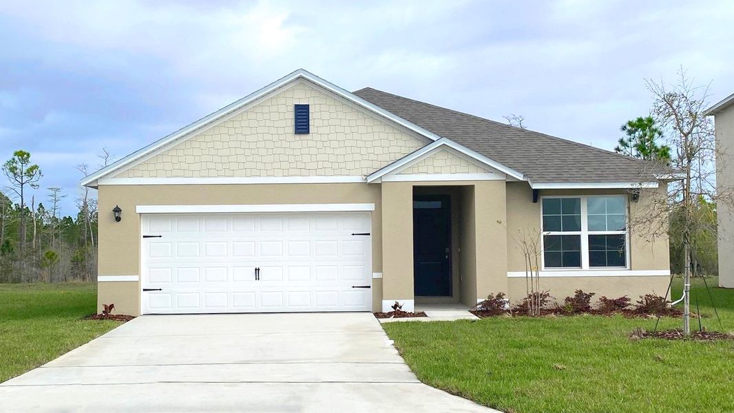 Representative exterior photo of a completed home built from the Aria by D.R. Horton in Ironwood, Daytona Beach, FL (Image 14).