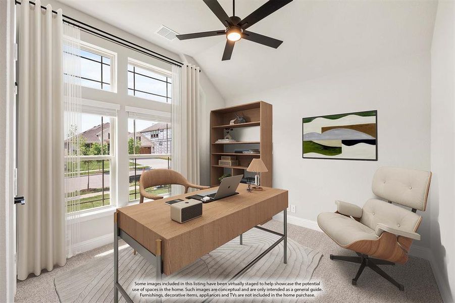 Furnished interior view inside a new home in Parks of Aledo, Aledo (Image 13).