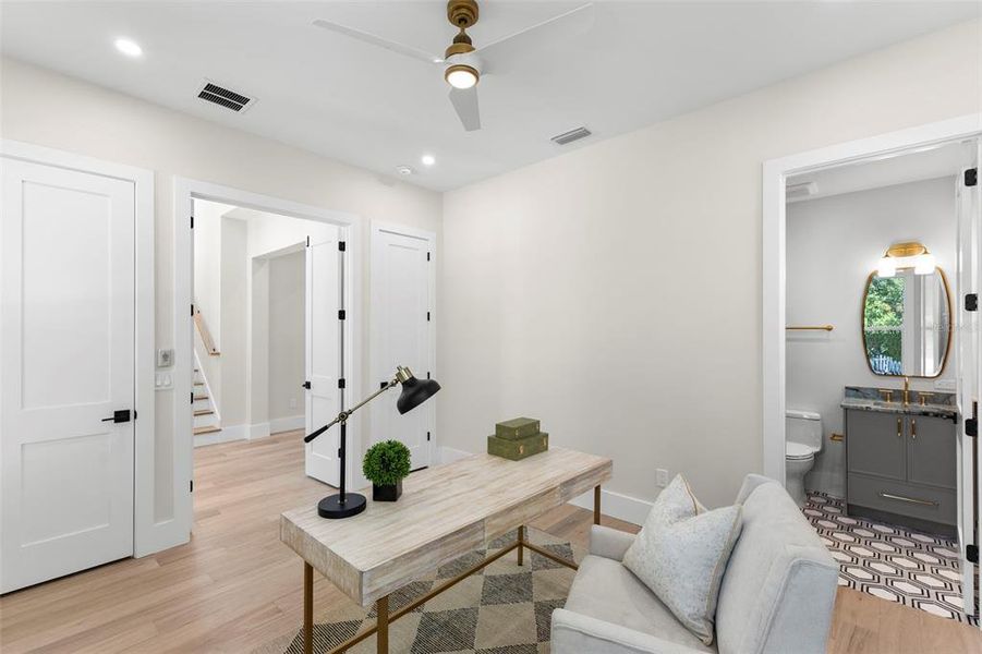 Furnished interior view inside a new home in , St. Petersburg (Image 52).