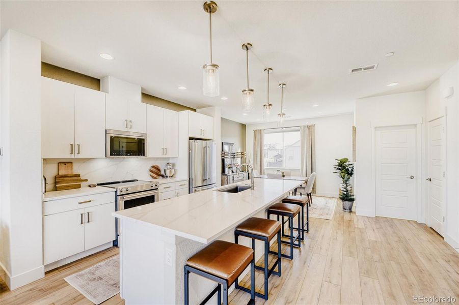 Furnished interior view inside a new home in Lyric at RidgeGate, Parker (Image 16).