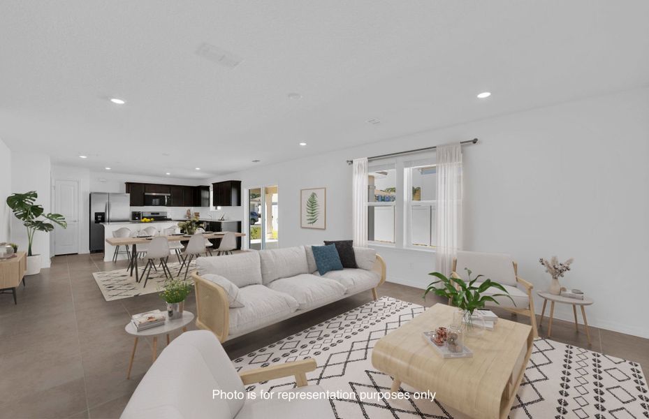 Furnished interior view inside a new home in Wells Landing, Jacksonville (Image 5).