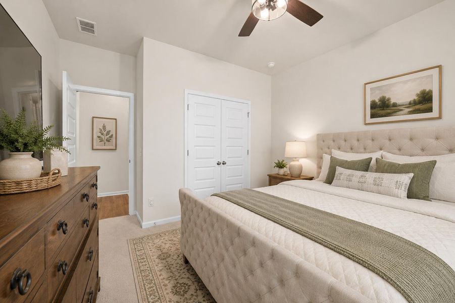 Furnished interior view inside a new home in Sweetgrass at Summers Corner, Summerville (Image 10).