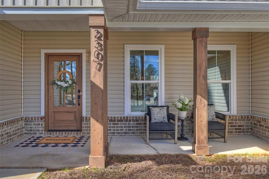 Exterior details and patio area of a home in , Lincolnton (Image 27).