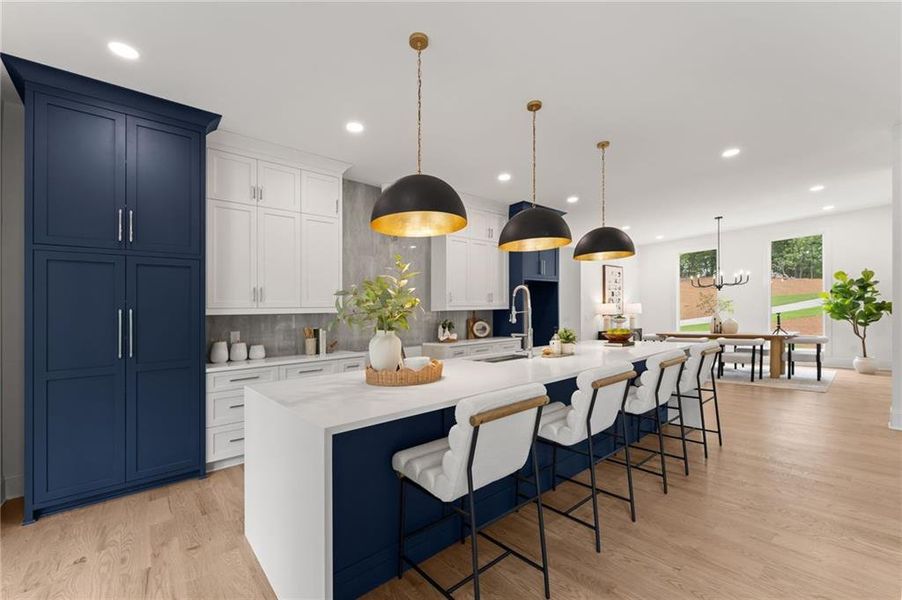 Furnished interior view inside a new home in , Dawsonville (Image 11).