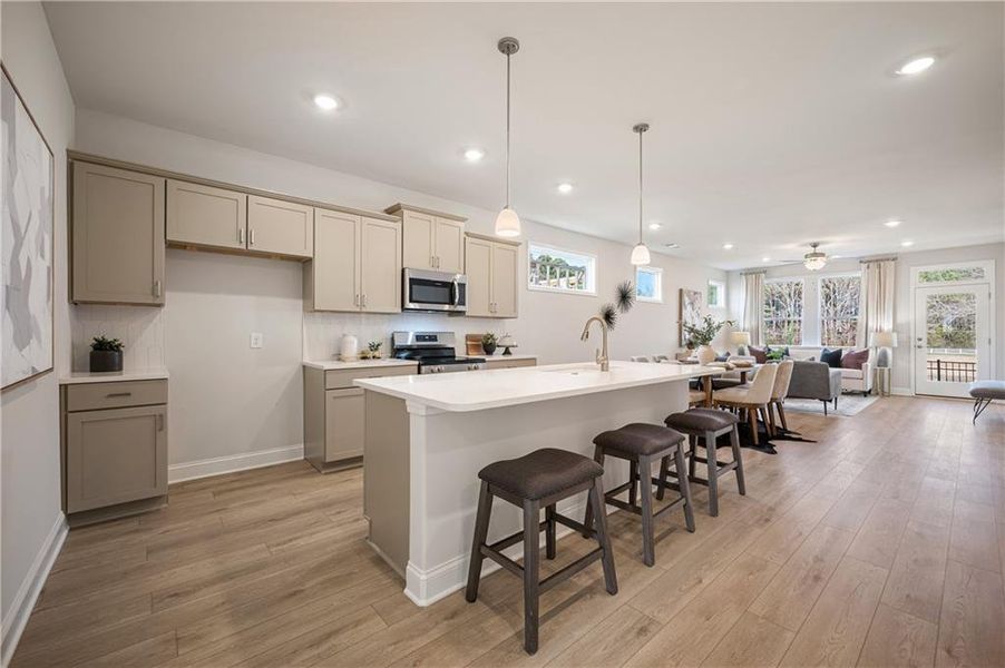 Furnished interior view inside a new home in , Cartersville (Image 5).