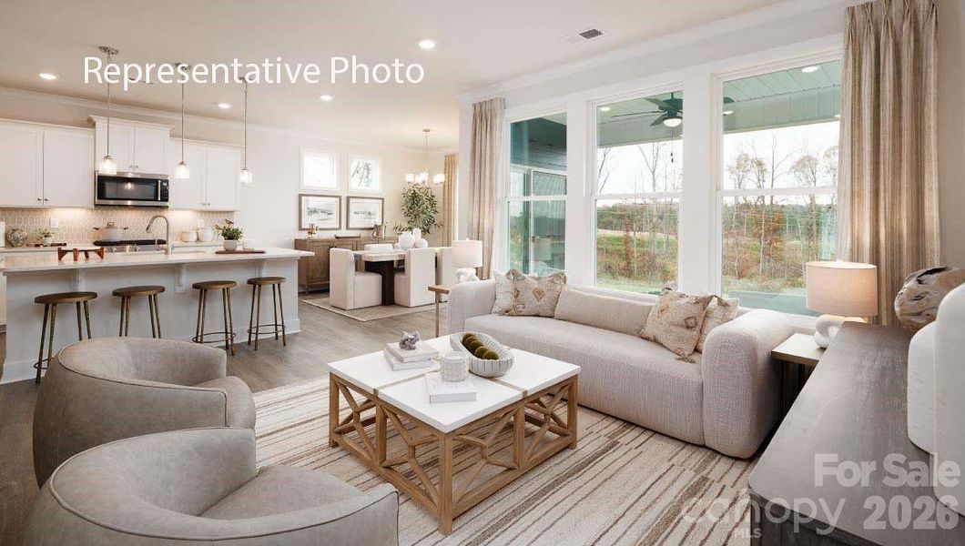 Furnished interior view inside a new home in Westport, York (Image 10).