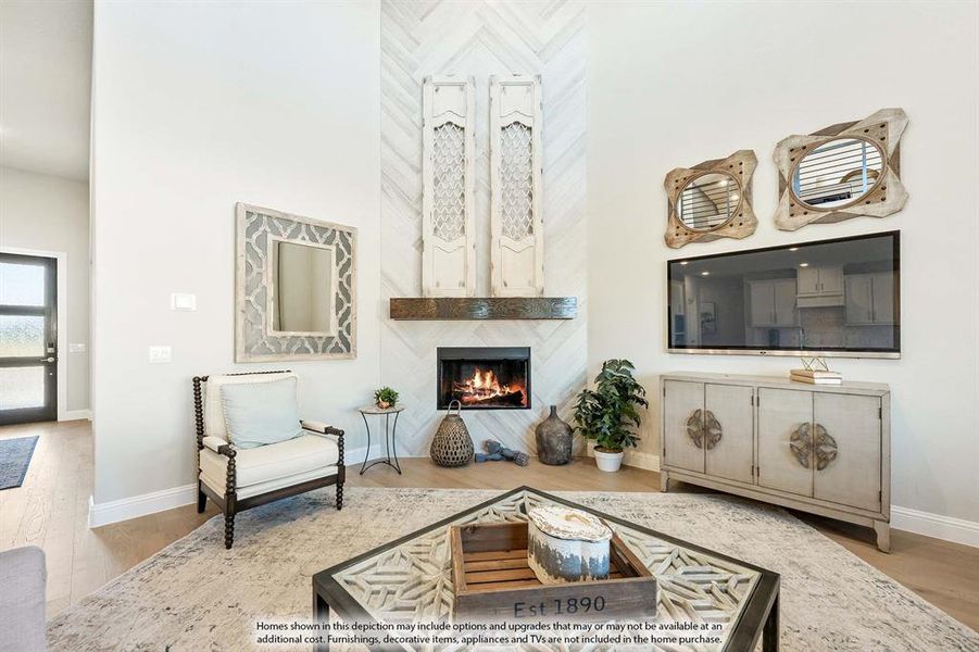 Furnished interior view inside a new home in The Oaks, Red Oak (Image 11). Furnished interior view inside a new home in The Oaks, Red Oak (Image 11).