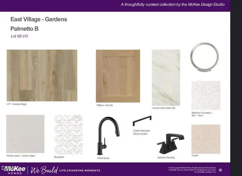 Sample of building materials used in homes in The Walk at East Village, Clayton (Image 3). Sample of building materials used in homes in The Walk at East Village, Clayton (Image 3).