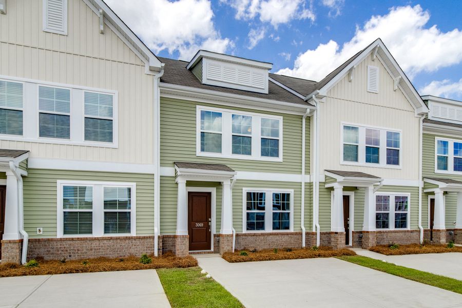 Front exterior of a new home in Astoria, Columbia, SC, highlighting curb appeal (Image 2). Front exterior of a new home in Astoria, Columbia, SC, highlighting curb appeal (Image 2).