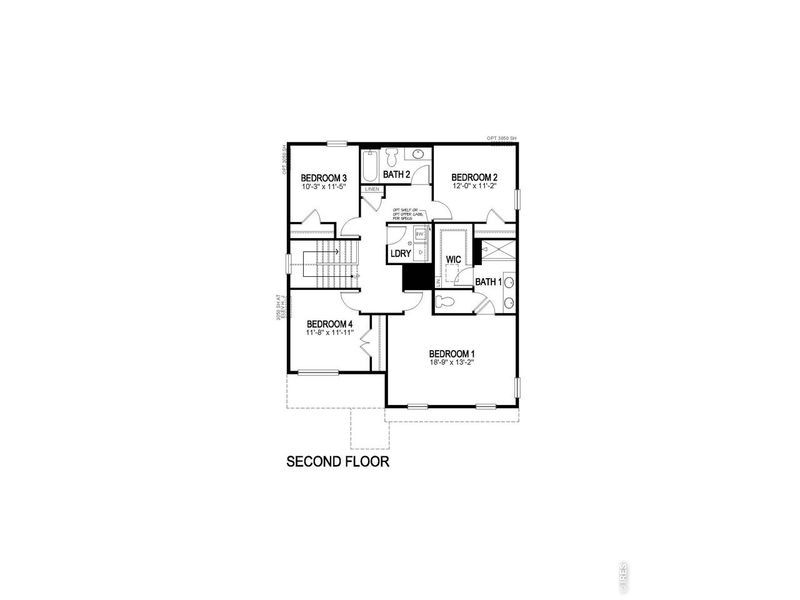 2D floor plan layout of this home in Westgate, Greeley, CO (Image 2).