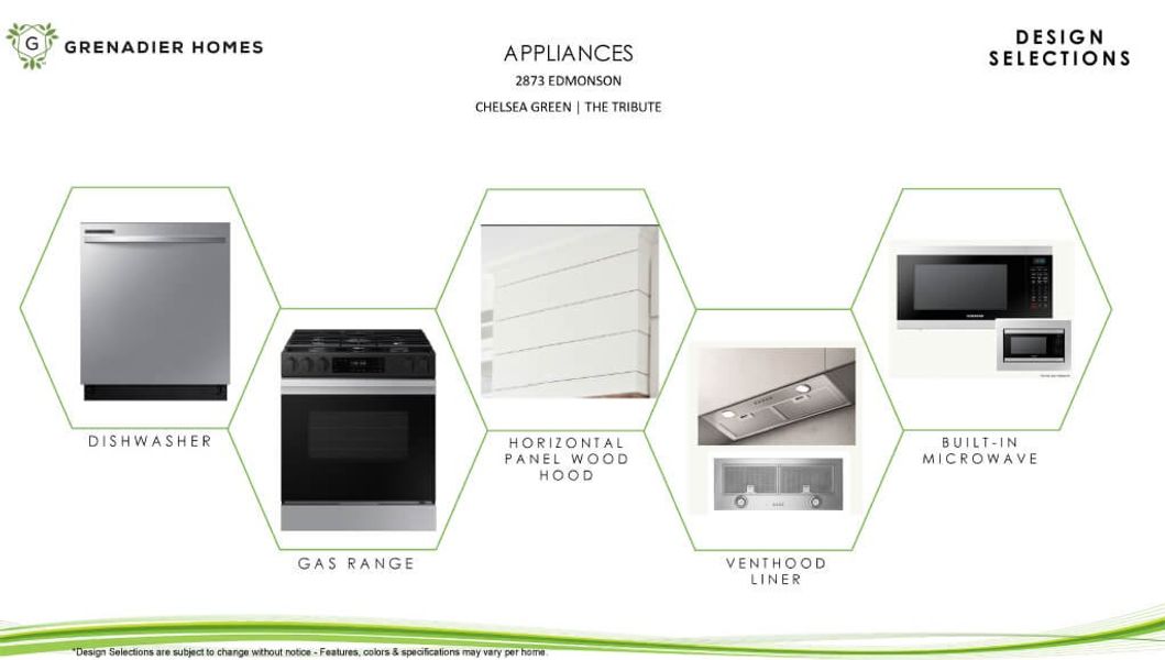 Sample of building materials used in homes in The Tribute, The Colony (Image 8).