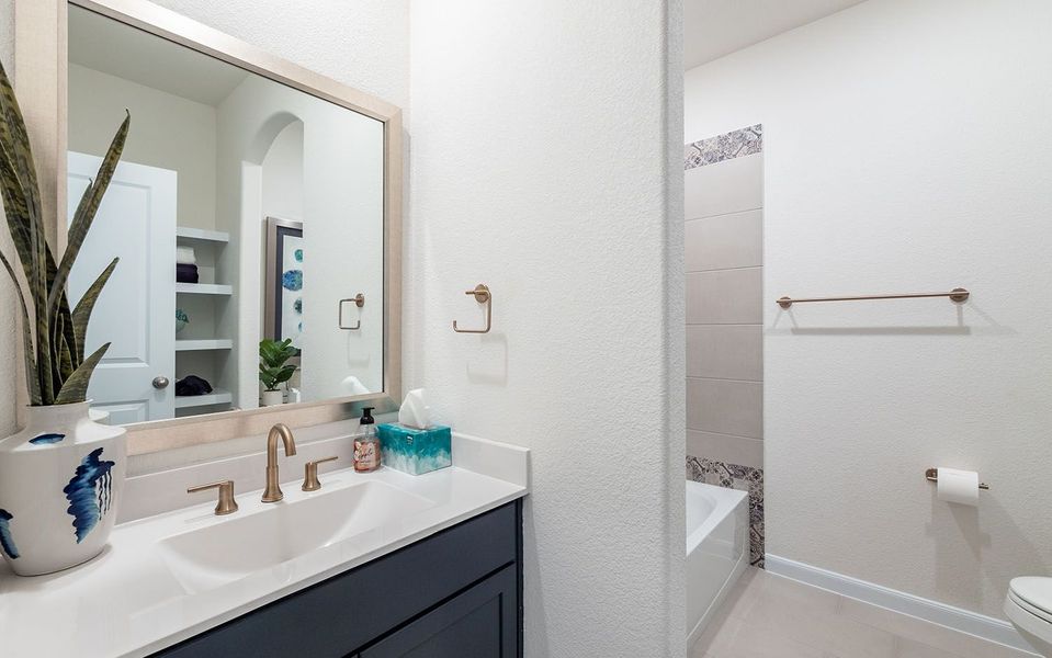 Furnished interior view inside a new home in Hickory Ridge, Elmendorf (Image 13).