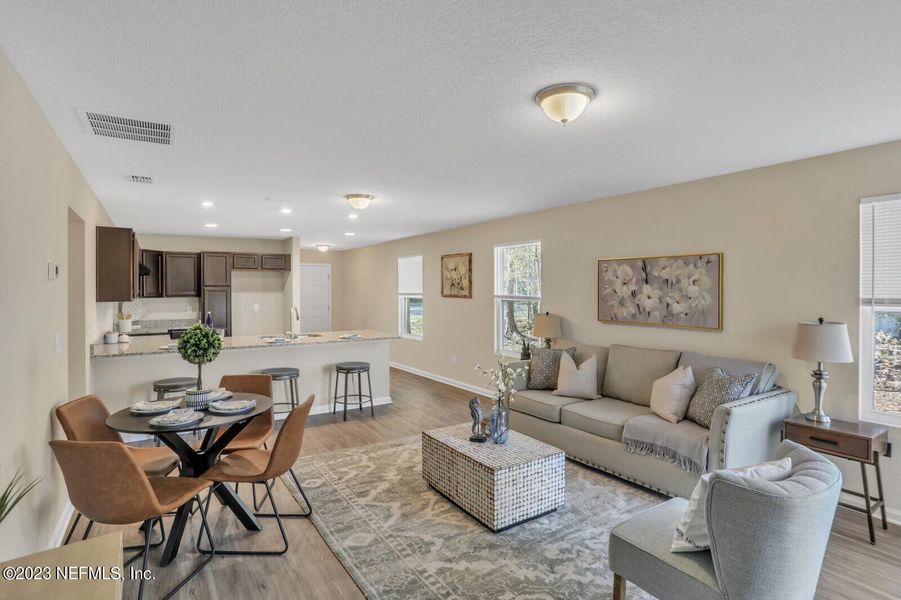 Furnished interior view inside a new home in , Jacksonville (Image 11).