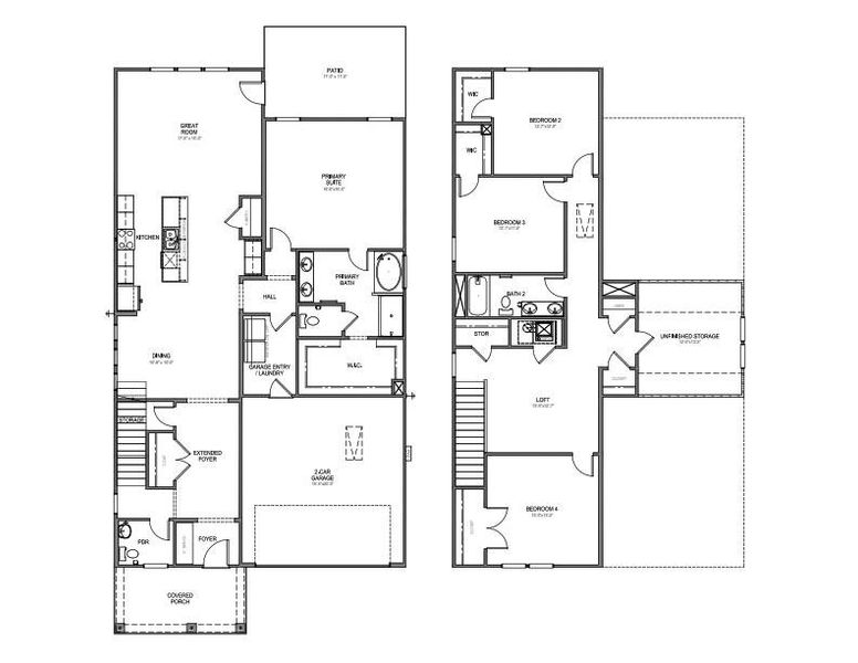 2D floor plan layout of this home in , Ravenel, SC (Image 3).