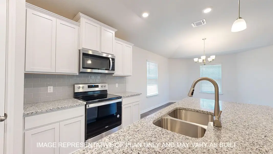 Furnished interior view inside a new home in Three Creeks - Colt Creek, Belton (Image 5).