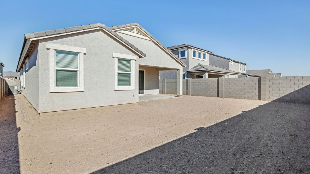 Exterior details and patio area of a home in Apache Farms, Buckeye (Image 19).