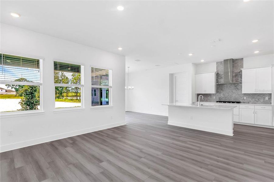 Representative photo kitchen/living room