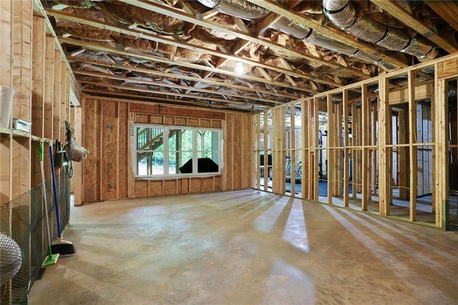 In-progress construction of a new home in , Roswell, GA (Image 36).