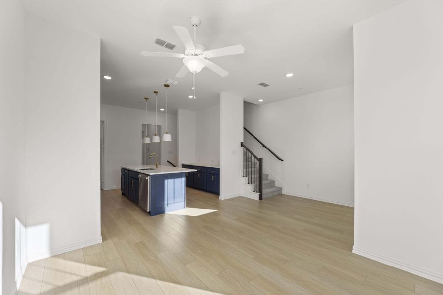 Open Kitchen-Living-Dining Room Representative Photo