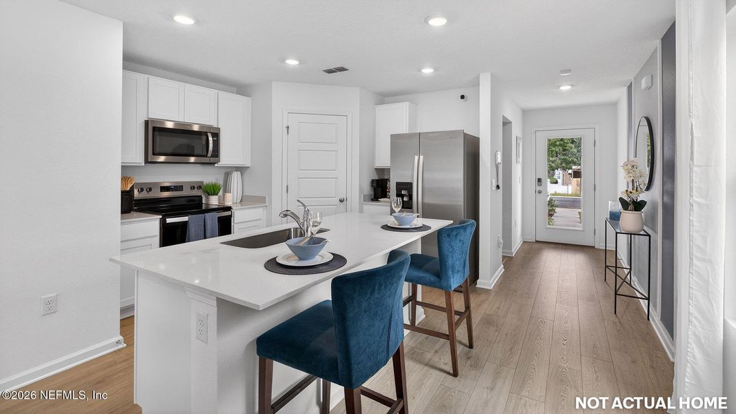 Furnished interior view inside a new home in Irongate Villas, Jacksonville (Image 6).