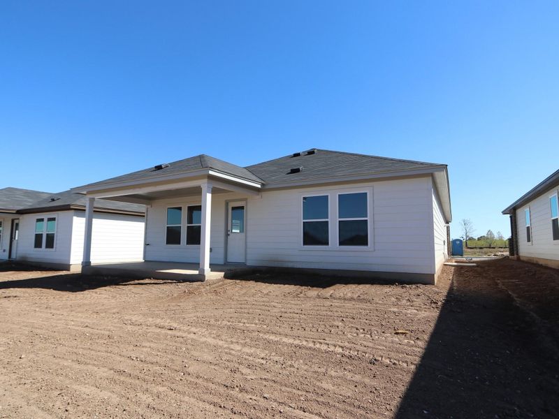 Exterior details and patio area of a home in Marble Creek Crossing, Austin (Image 13). Exterior details and patio area of a home in Marble Creek Crossing, Austin (Image 13).