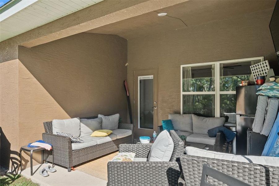Exterior details and patio area of a home in Wyld Palms, Inverness (Image 20). Exterior details and patio area of a home in Wyld Palms, Inverness (Image 20).