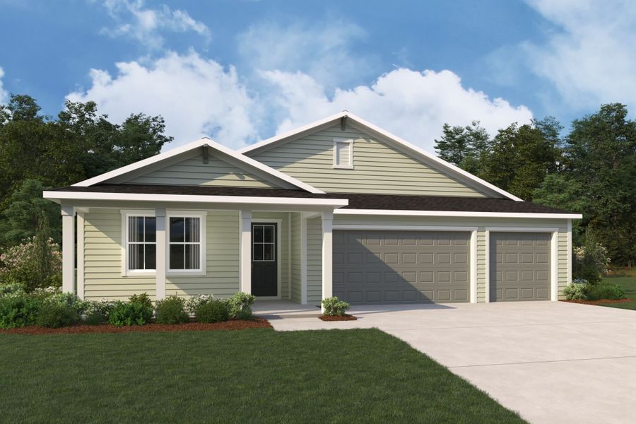 Representative exterior photo of a completed home built from the Careen by Mattamy Homes in RiverTown - Forest, St. Johns, FL (Image 5). Representative exterior photo of a completed home built from the Careen by Mattamy Homes in RiverTown - Forest, St. Johns, FL (Image 5).
