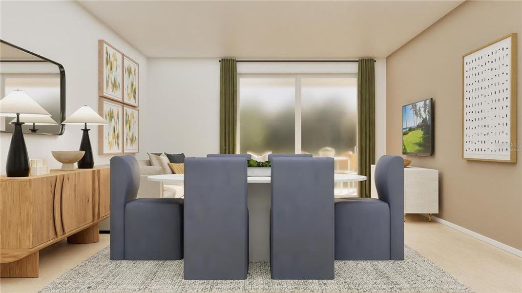 Furnished interior view inside a new home in , Clermont (Image 11).