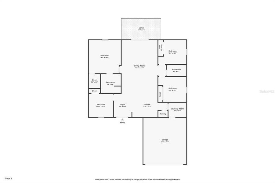 2D floor plan layout of this home in , North Port, FL (Image 5).