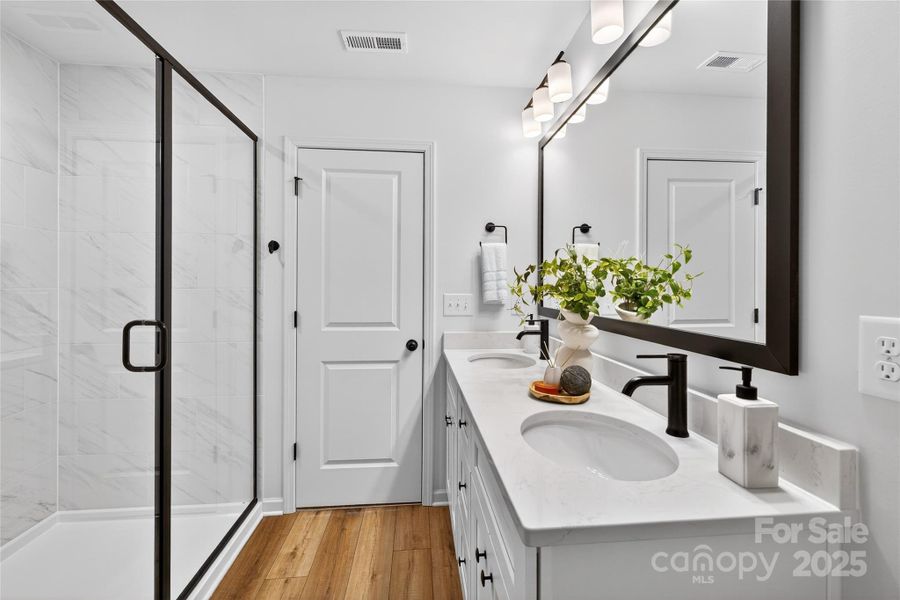 Furnished interior view inside a new home in , Charlotte (Image 17).