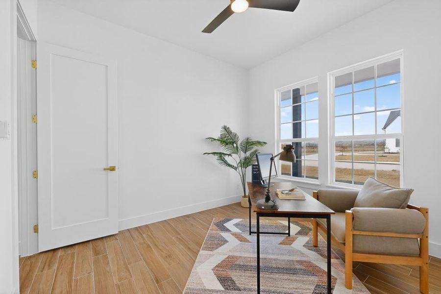 Office/Bedroom with closet