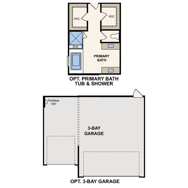 2D floor plan layout for the Chatfield by Century Communities in Grand Oaks, Mont Belvieu, TX (Image 4). 2D floor plan layout for the Chatfield by Century Communities in Grand Oaks, Mont Belvieu, TX (Image 4).