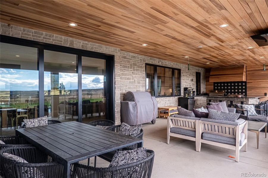 Exterior details and patio area of a home in , Franktown (Image 3).