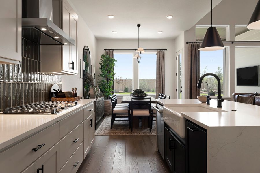 Furnished interior view inside a new home in Heritage, Dripping Springs (Image 25).