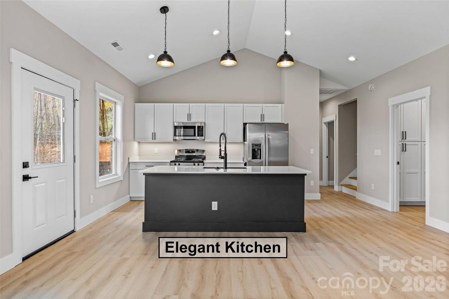 Furnished interior view inside a new home in , Hendersonville (Image 9). Furnished interior view inside a new home in , Hendersonville (Image 9).
