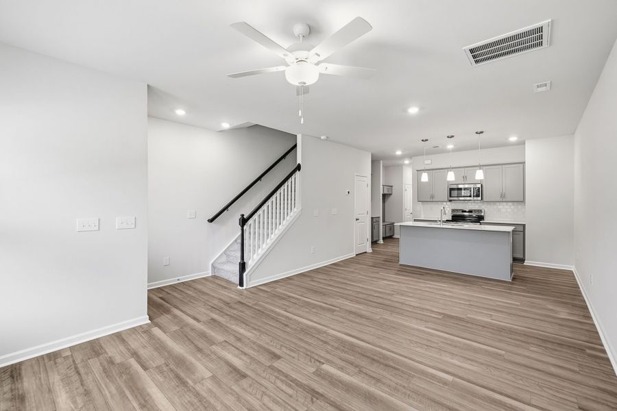 Spacious, unfurnished interior of a new home in Lakeview Village, Charlotte (Image 13). Spacious, unfurnished interior of a new home in Lakeview Village, Charlotte (Image 13).