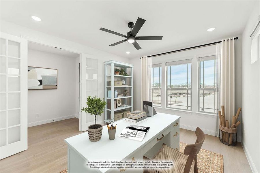 Furnished interior view inside a new home in Painted Tree, McKinney (Image 29).