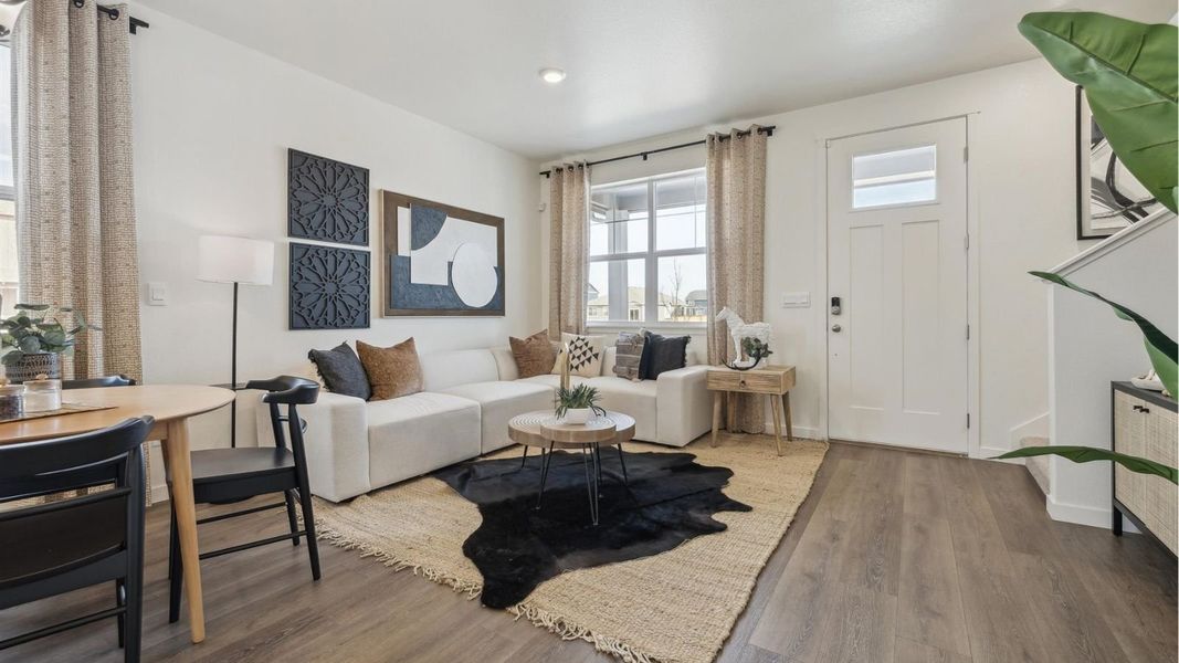 Furnished interior view inside a new home in Settlers Crossing, Commerce City (Image 4).