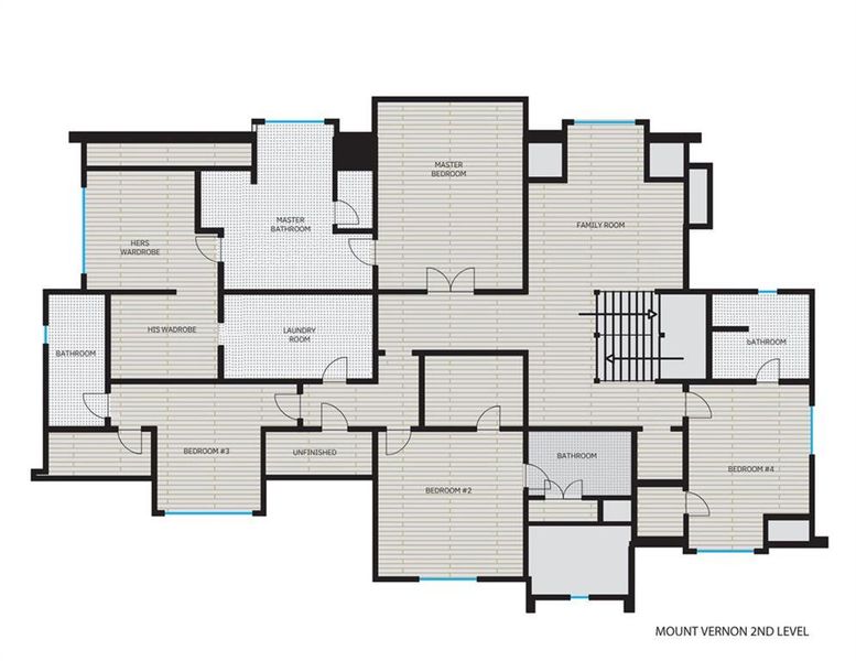 2D floor plan layout of this home in , Sandy Springs, GA (Image 3).